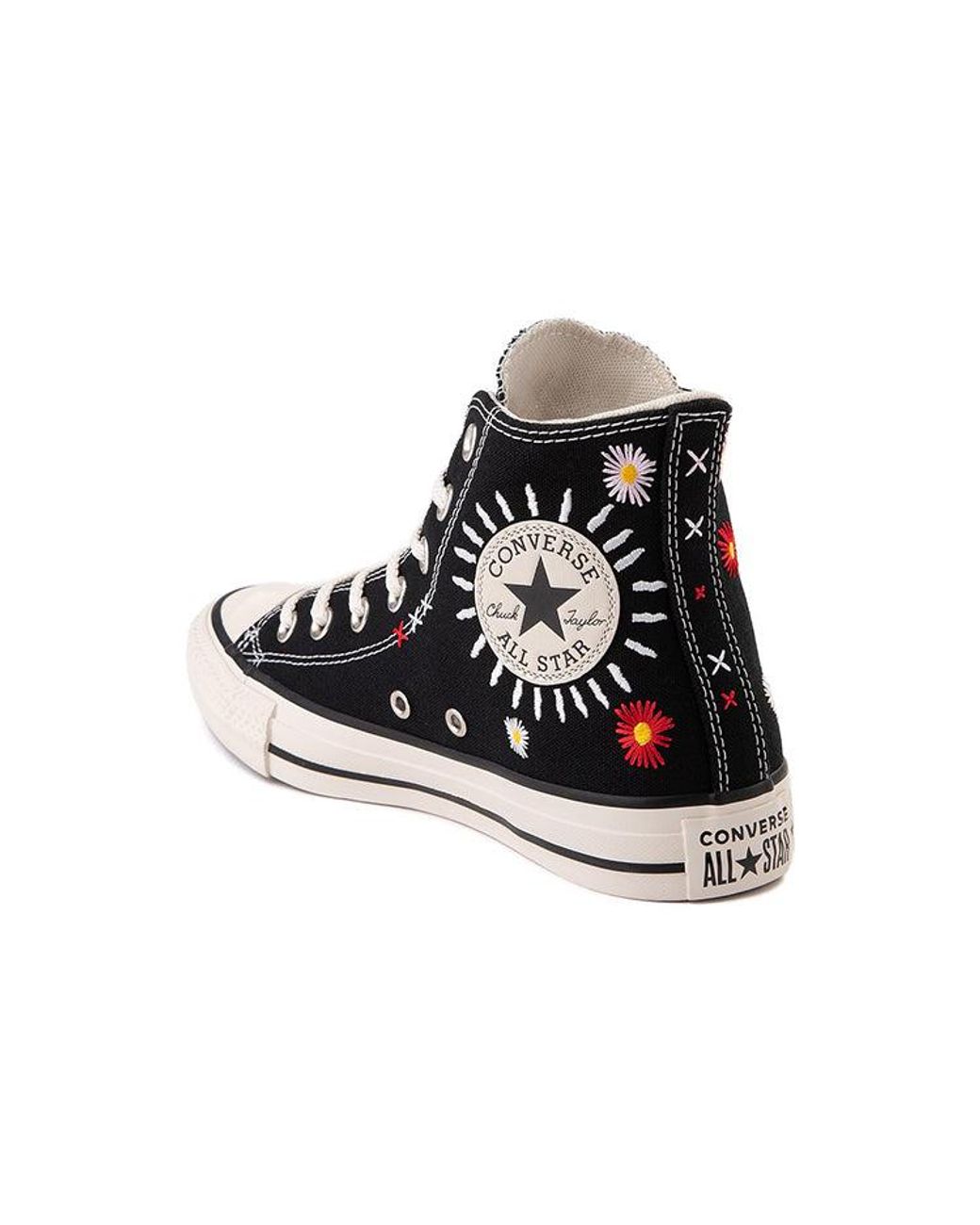 Converse Black (Wmns) Chuck Taylor All Star High 'Daisy Embroidery