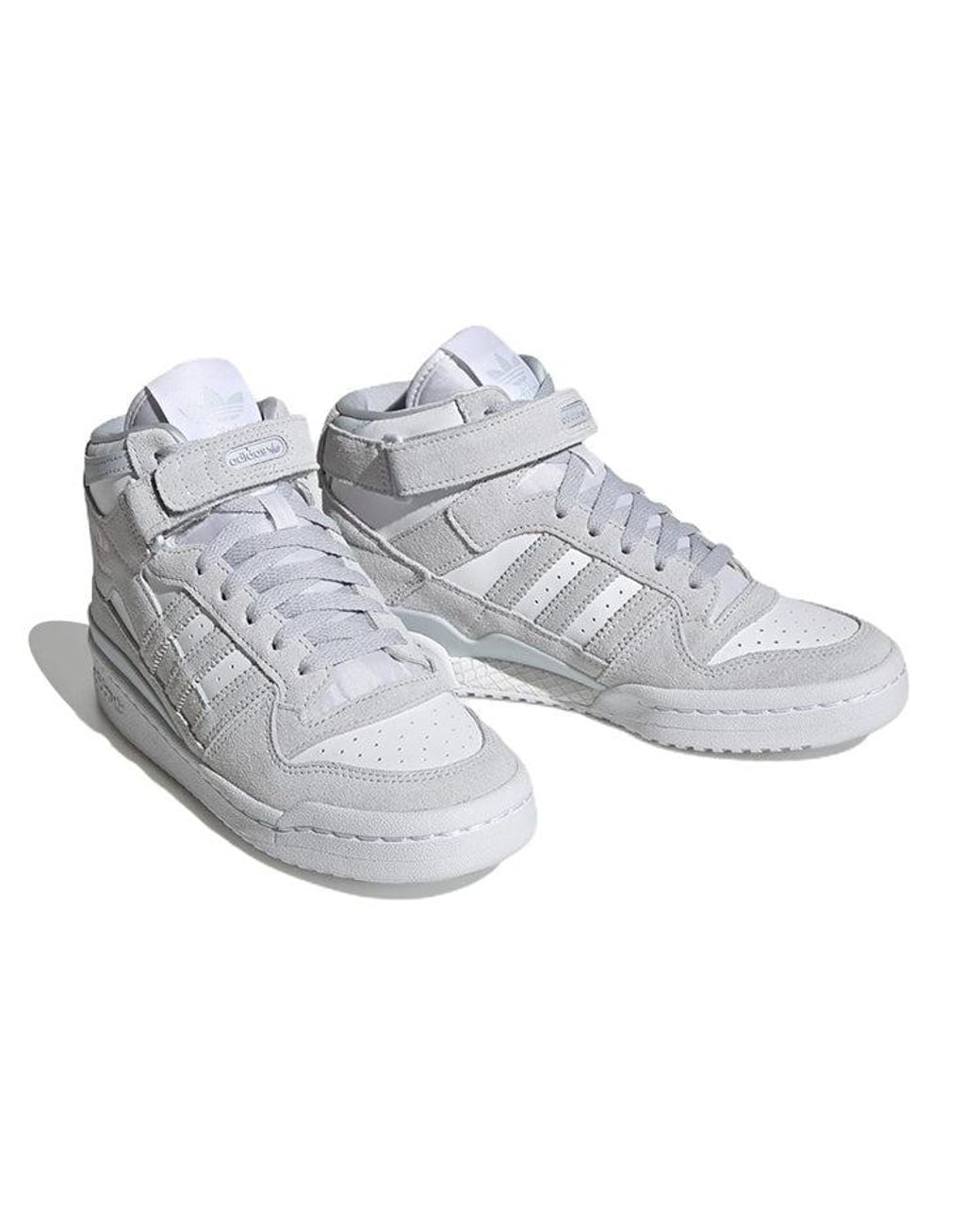 Adidas White (Wmns) Forum Mid Shoes 'Halo'