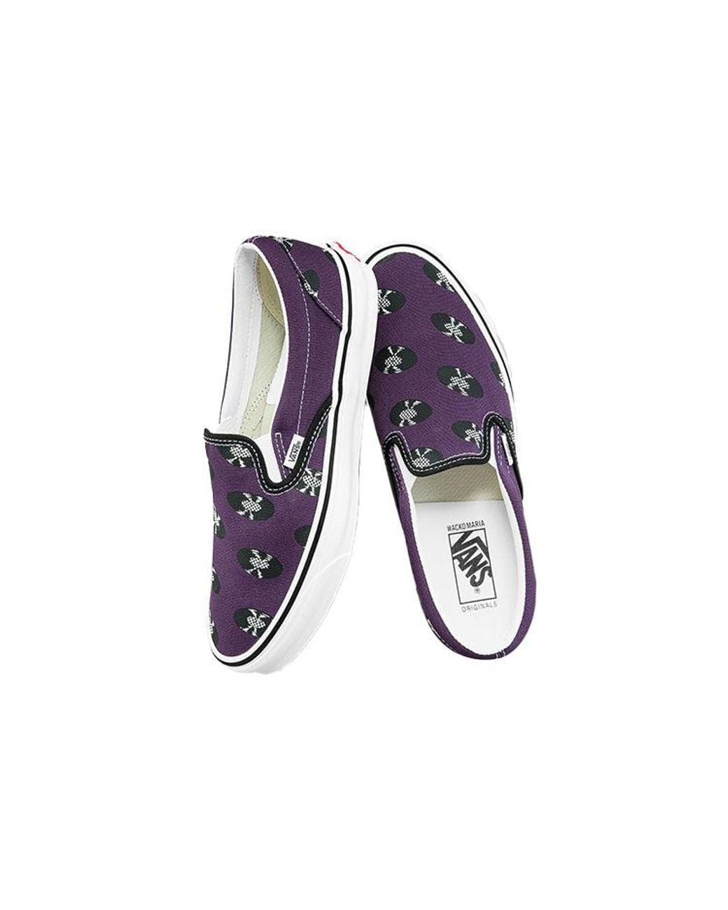 Vans Blue Wacko Maria X Og Classic Slip-On Records' for men