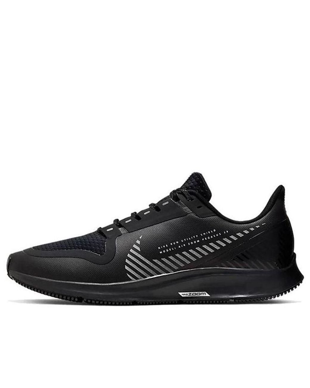 Nike Black Air Zoom Pegasus 36 Shield 'Triple' for men