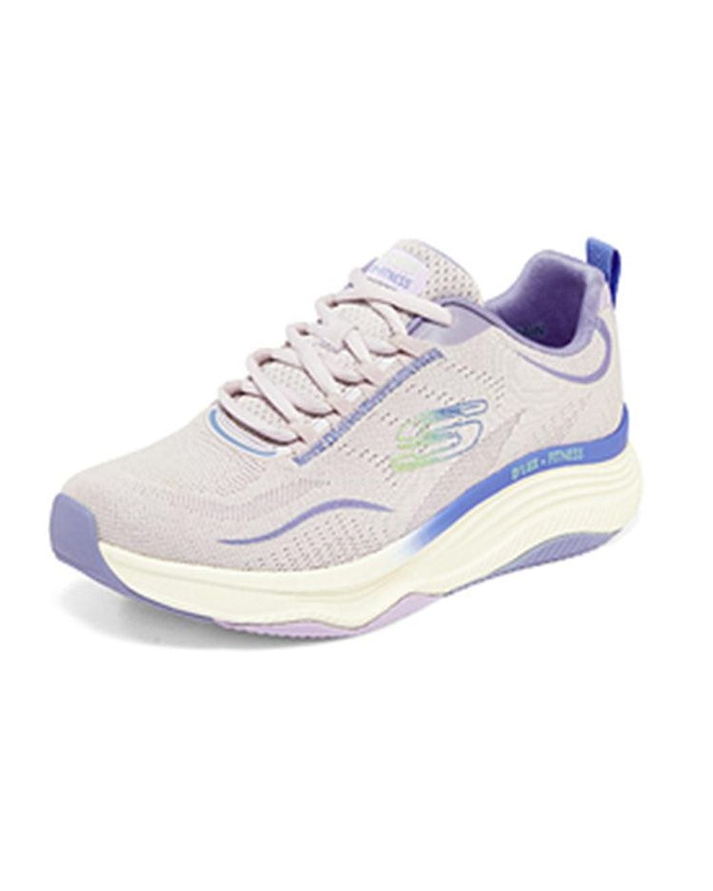 Skechers White (Wmns) Relaxed Fit: D'Lux Fitness