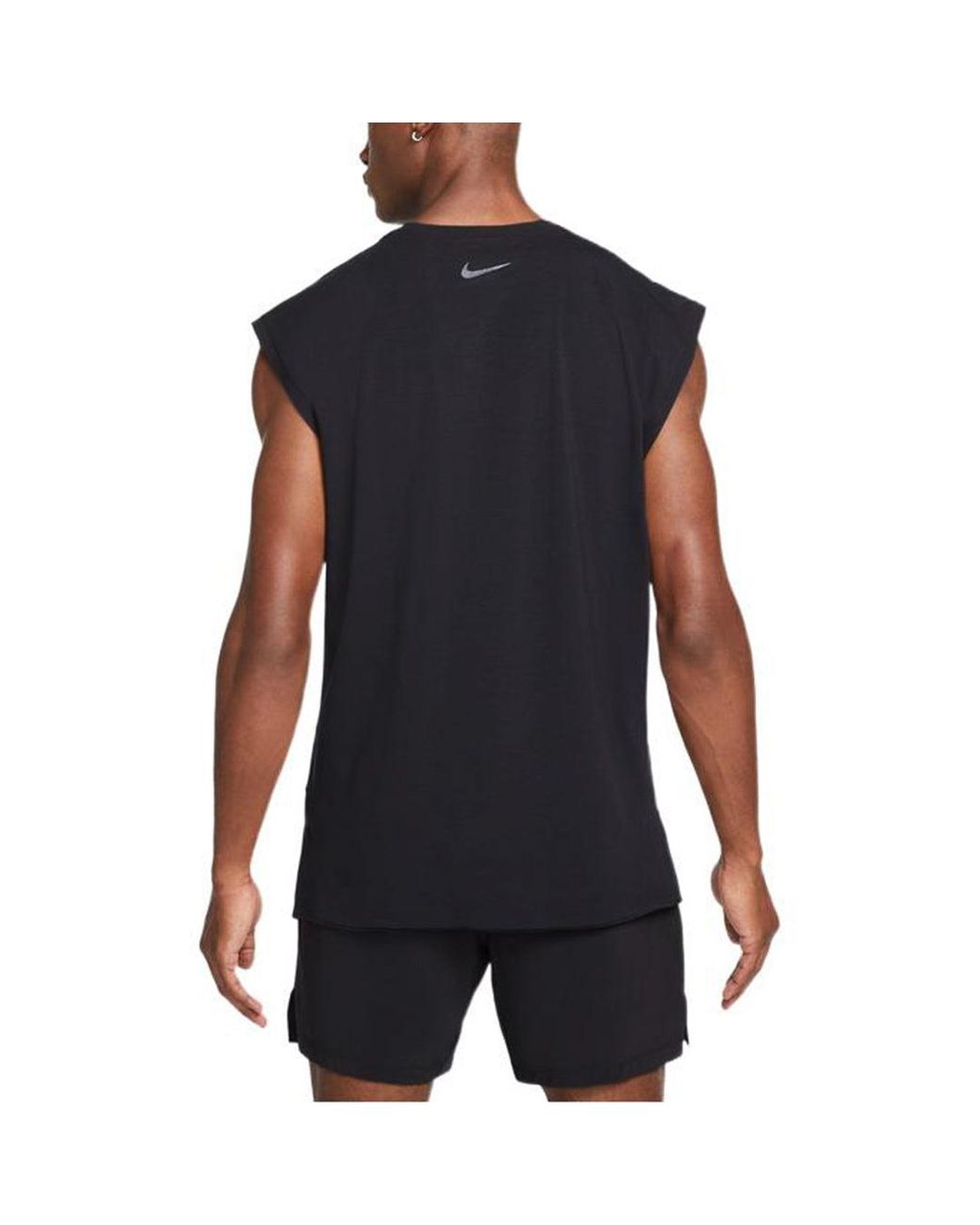 Nike Blue Solid Color Round Neck Pullover Sleeveless Vest for men
