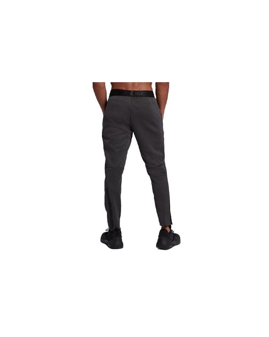 Nike Black Therma Logo Casual Running Slim Fit Training Sports Long Pants for men