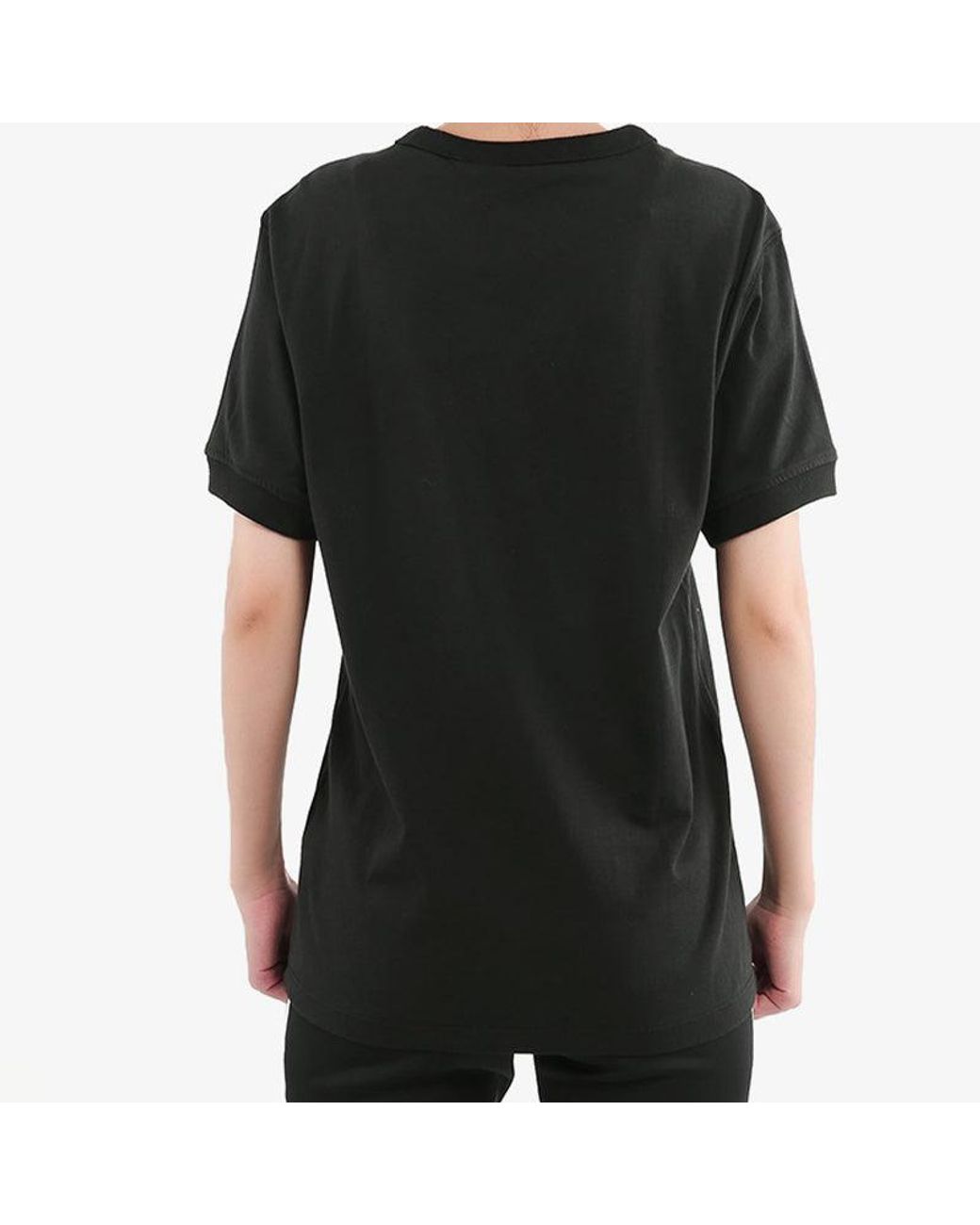 Adidas Black (Wmns) Classic Box Logo Pattern Short Sleeve