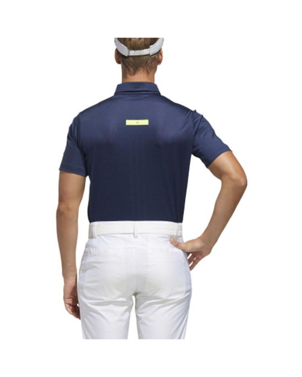 Adidas Blue Solid Color Casual Short Sleeve Polo Shirt for men