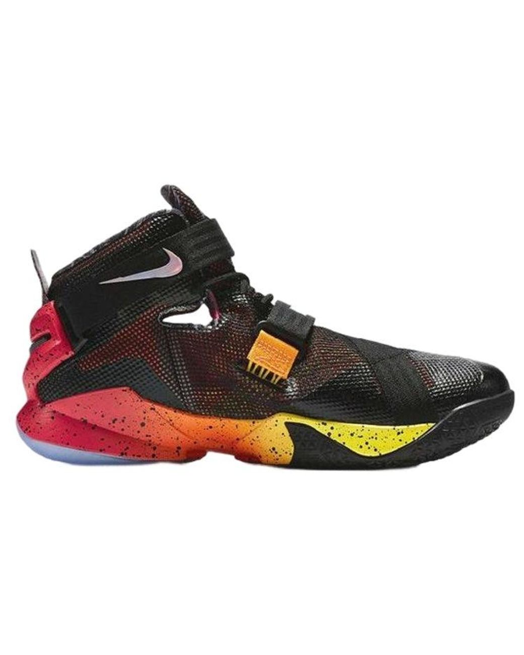 lebron soldier 9 orange and black