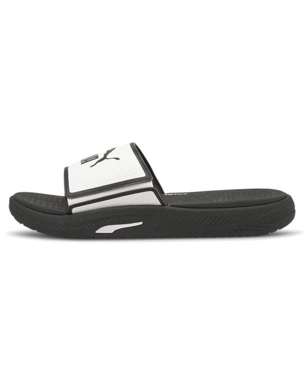 PUMA Black Softride Slide for men