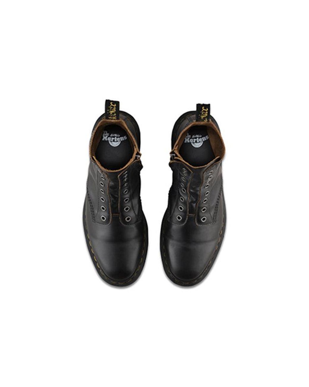 Dr. Martens Black 1460 Laceless Martin Boots Couple Style for men