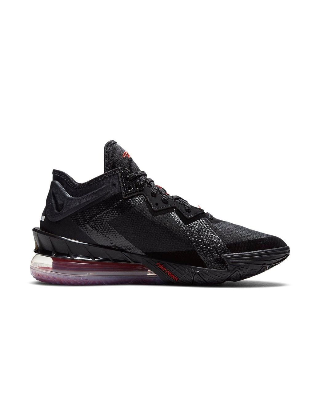 Nike Black Lebron 18 Low 'Bred' for men