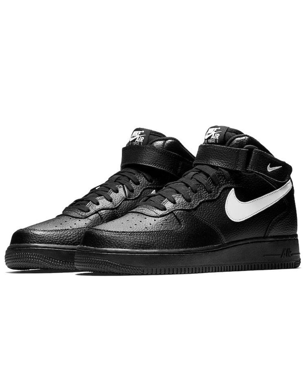 Nike Black Air Force 1 Mid '07 Sail' for men