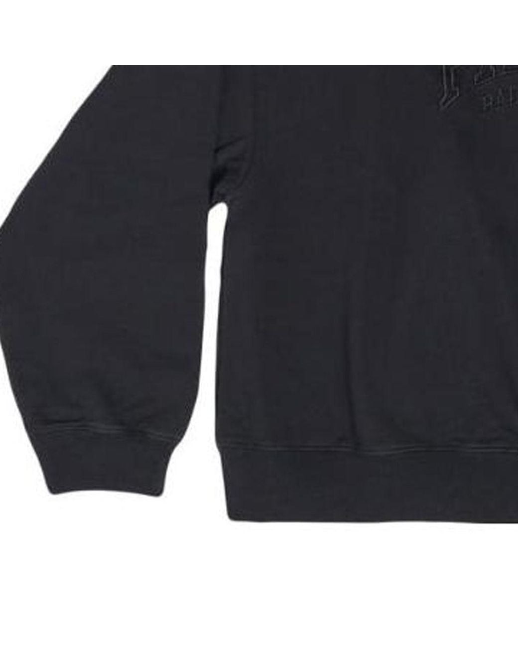 Balenciaga Blue Cities Paris Embroidered Logo Sweatshirt for men