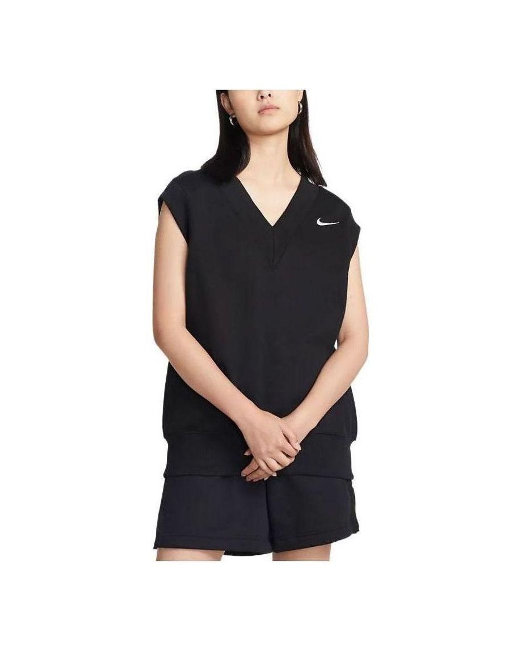 Nike Black (Wmns) Sportswear Phoenix Fleece Oversized Vest