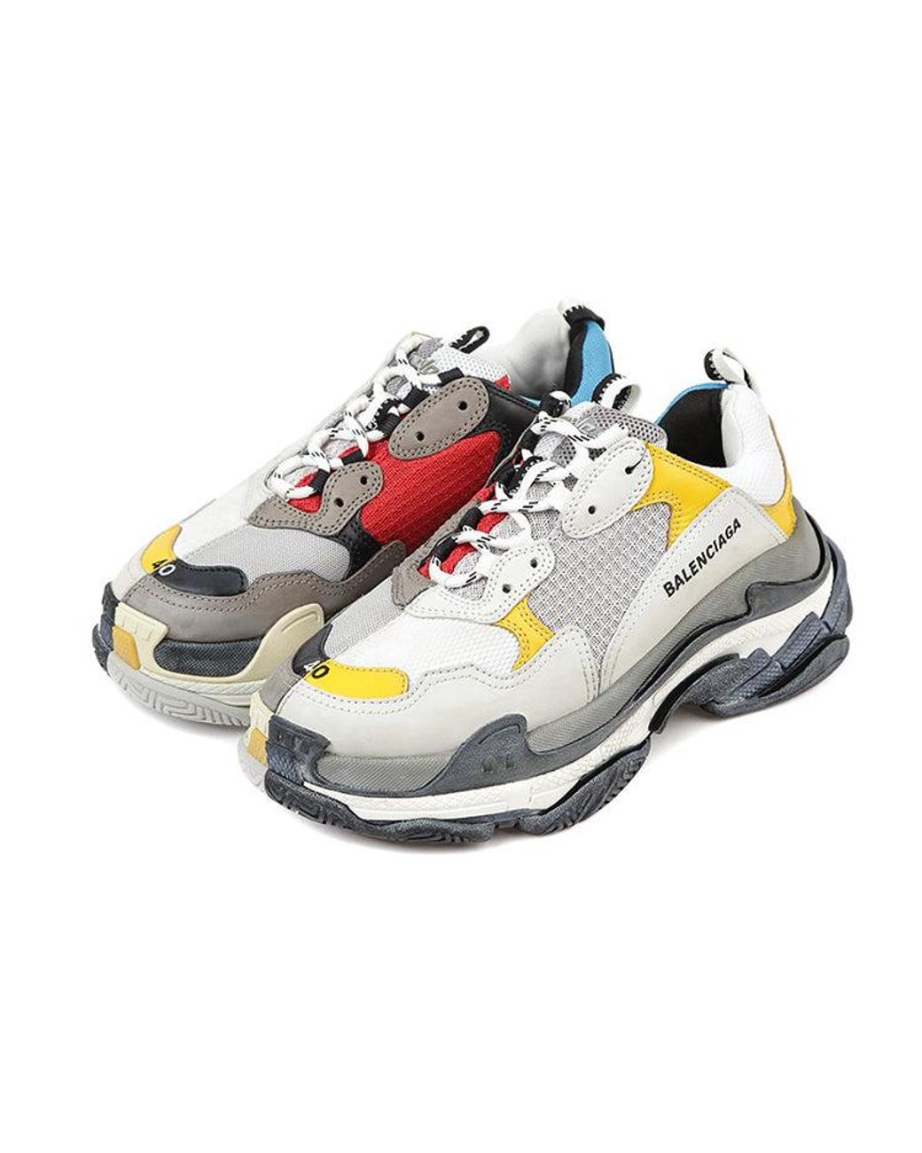 Balenciaga White Triple S Sneaker 'Split' for men
