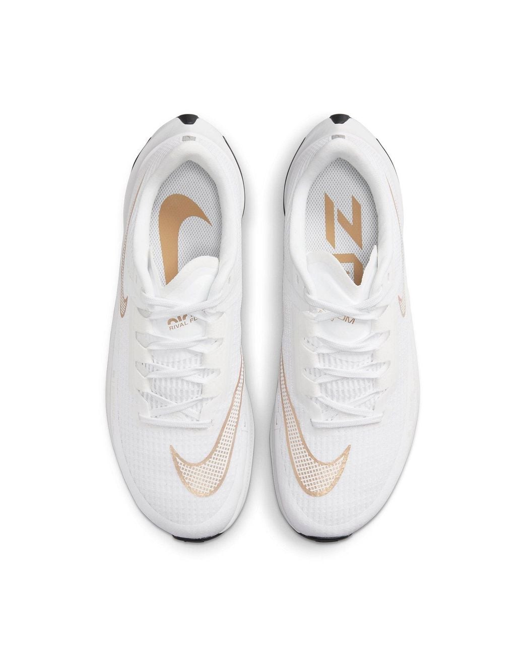 Nike White Air Zoom Rival Fly 3 Metallic' for men