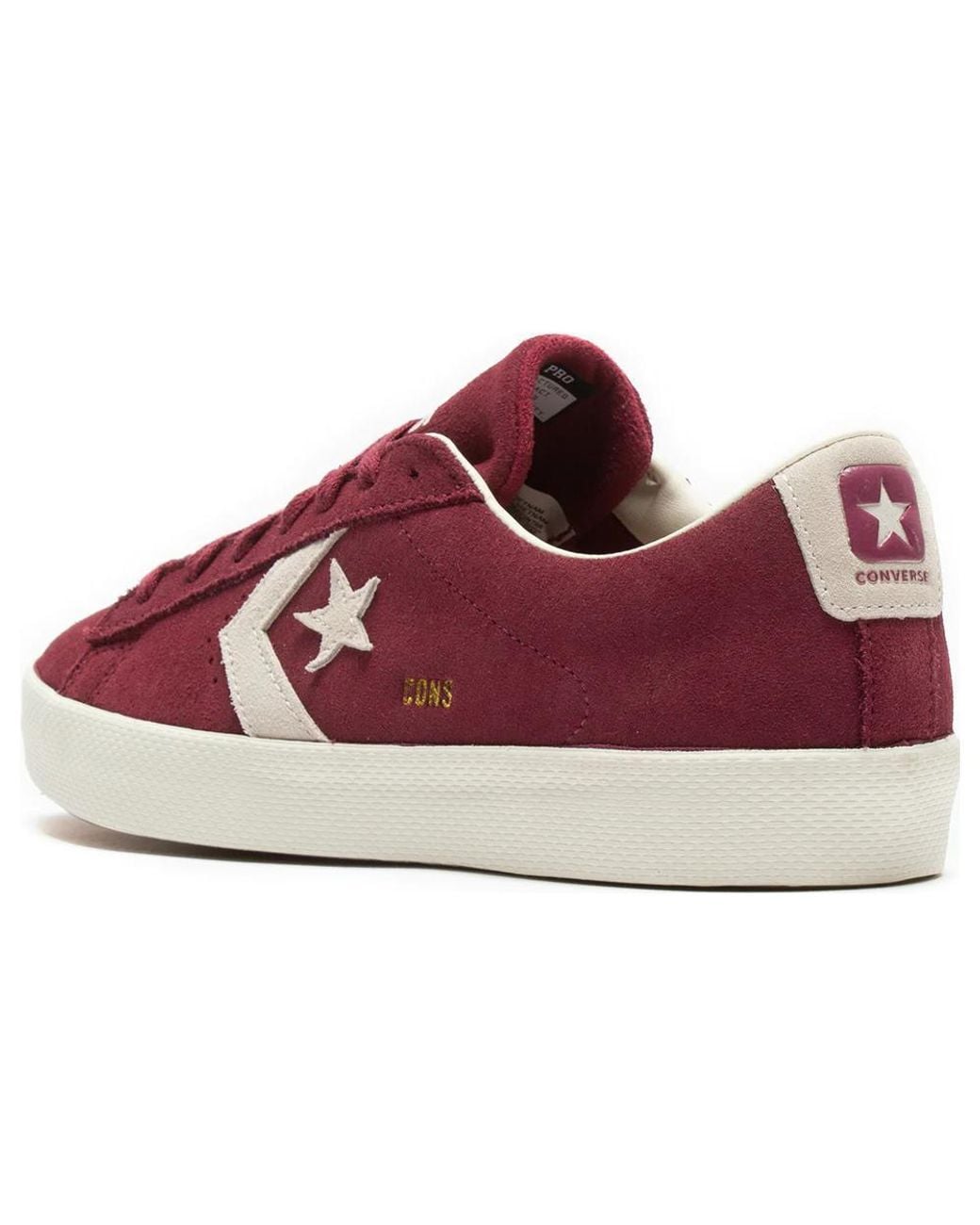 Converse Red Cons Pro Leather Vulc Pro Suede Low 'Cherry Vision' for men