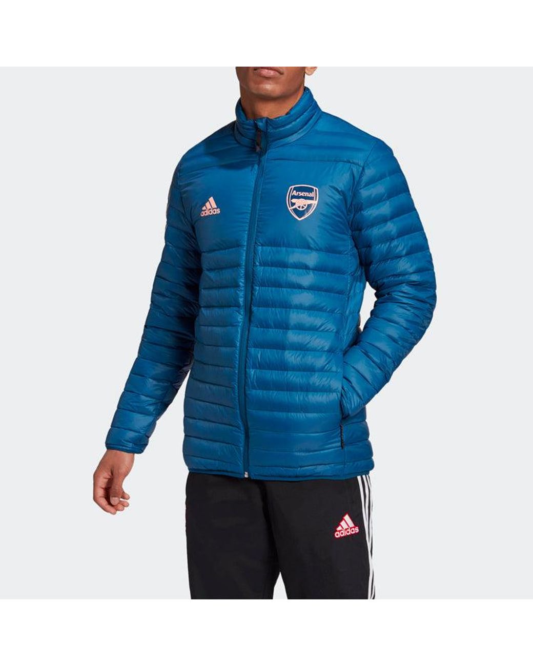 Adidas Blue Arsenal Soccer/Football Sports Down Jacket for men