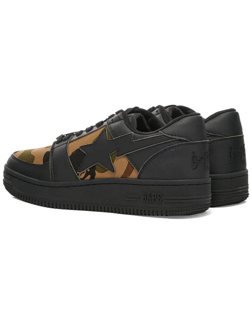 A Bathing Ape Black Bape Sta Low M1 '1St Camo for men
