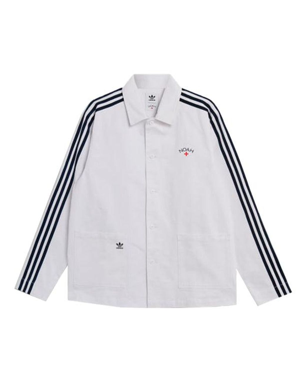 adidas Originals X Noah Crossover Logo Stripe Jacket in Gray for