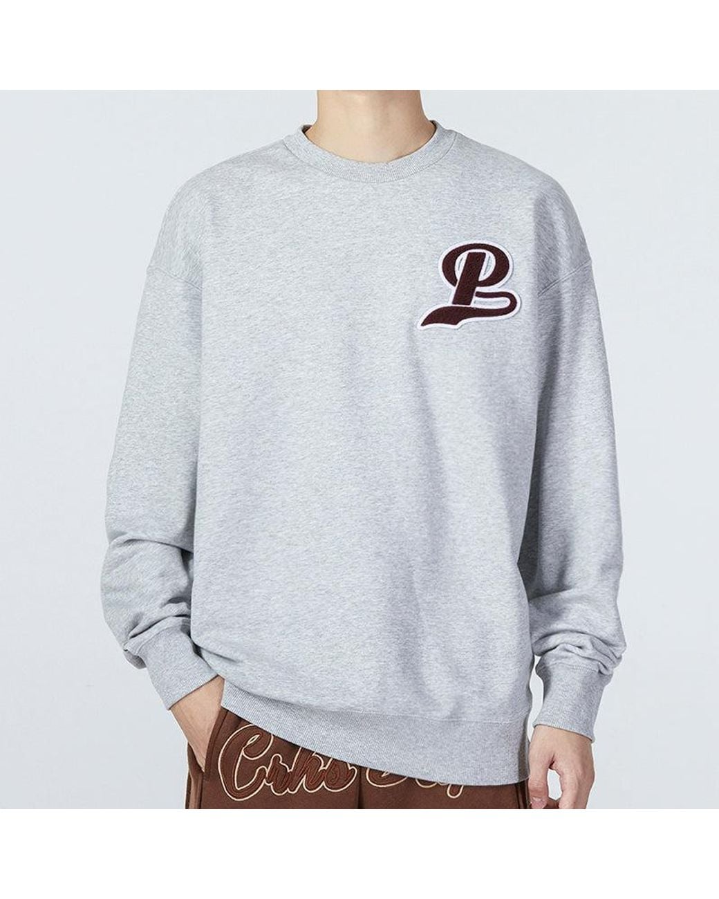 PUMA Blue Team Crew Logo Sweatshirt Burgumdy' for men