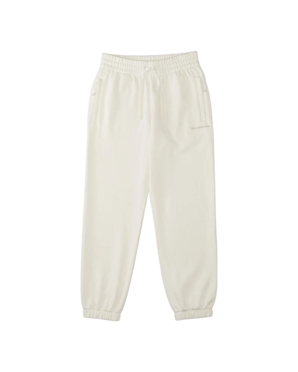 Adidas White Originals X Pharrell Williams Crossover Solid Color Lacing Bundle Feet Sports Pants for men