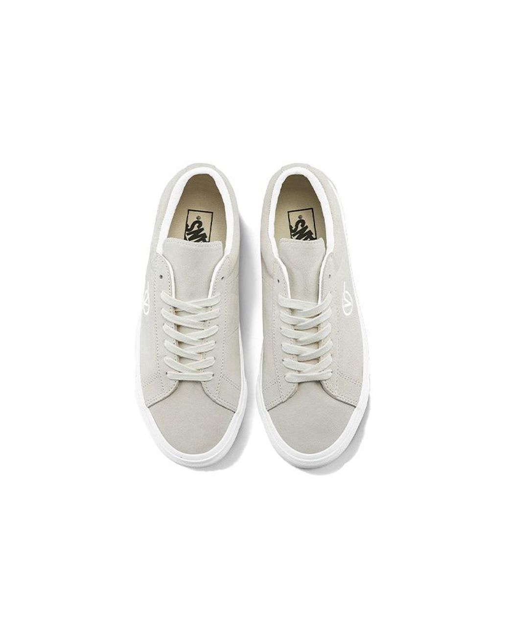 Vans White Sk8 Mid Suede Sid Shoes/ Creamy for men