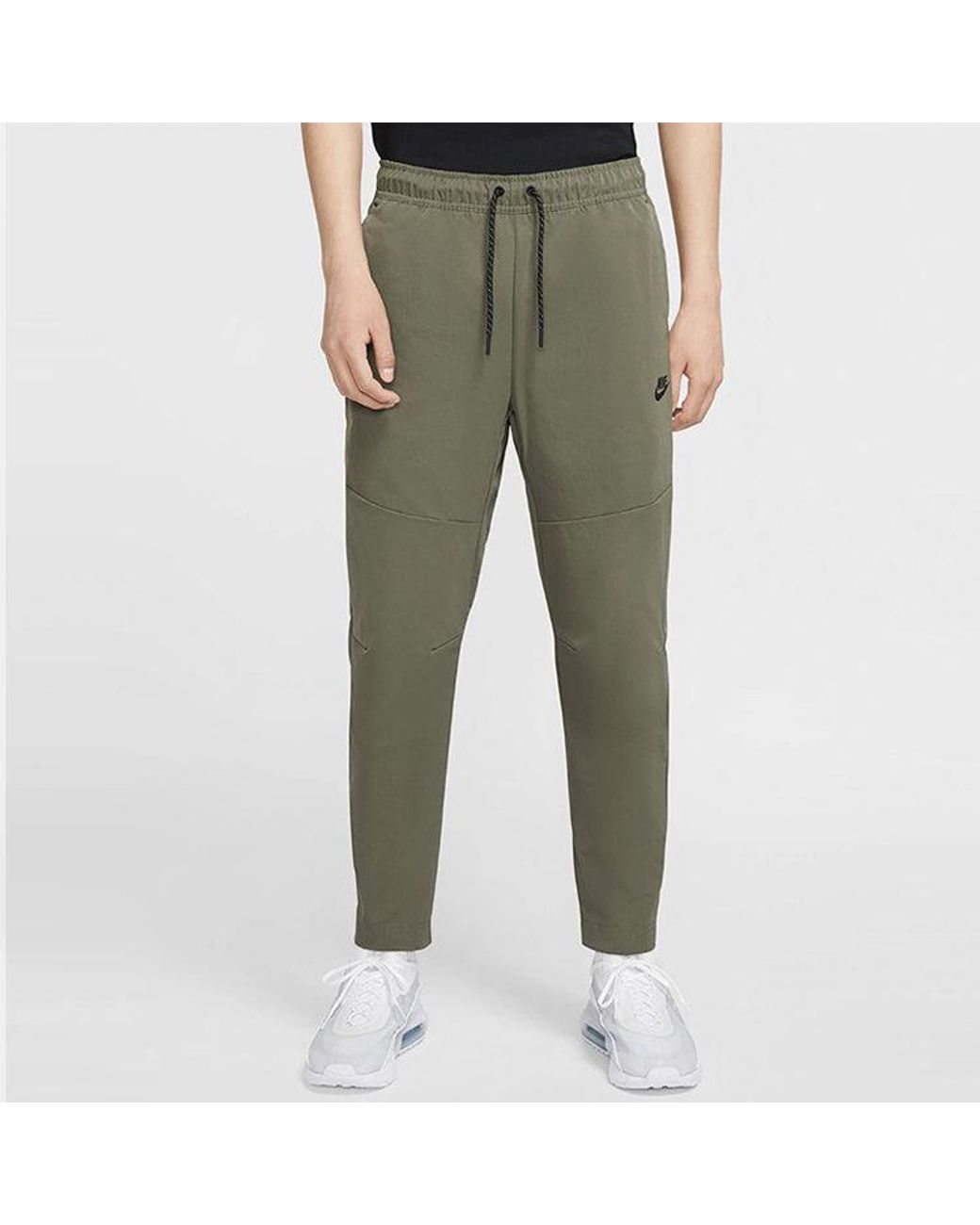 Nike Green Sportswear Straight Slim Fit Casual Sports Long Pants for men