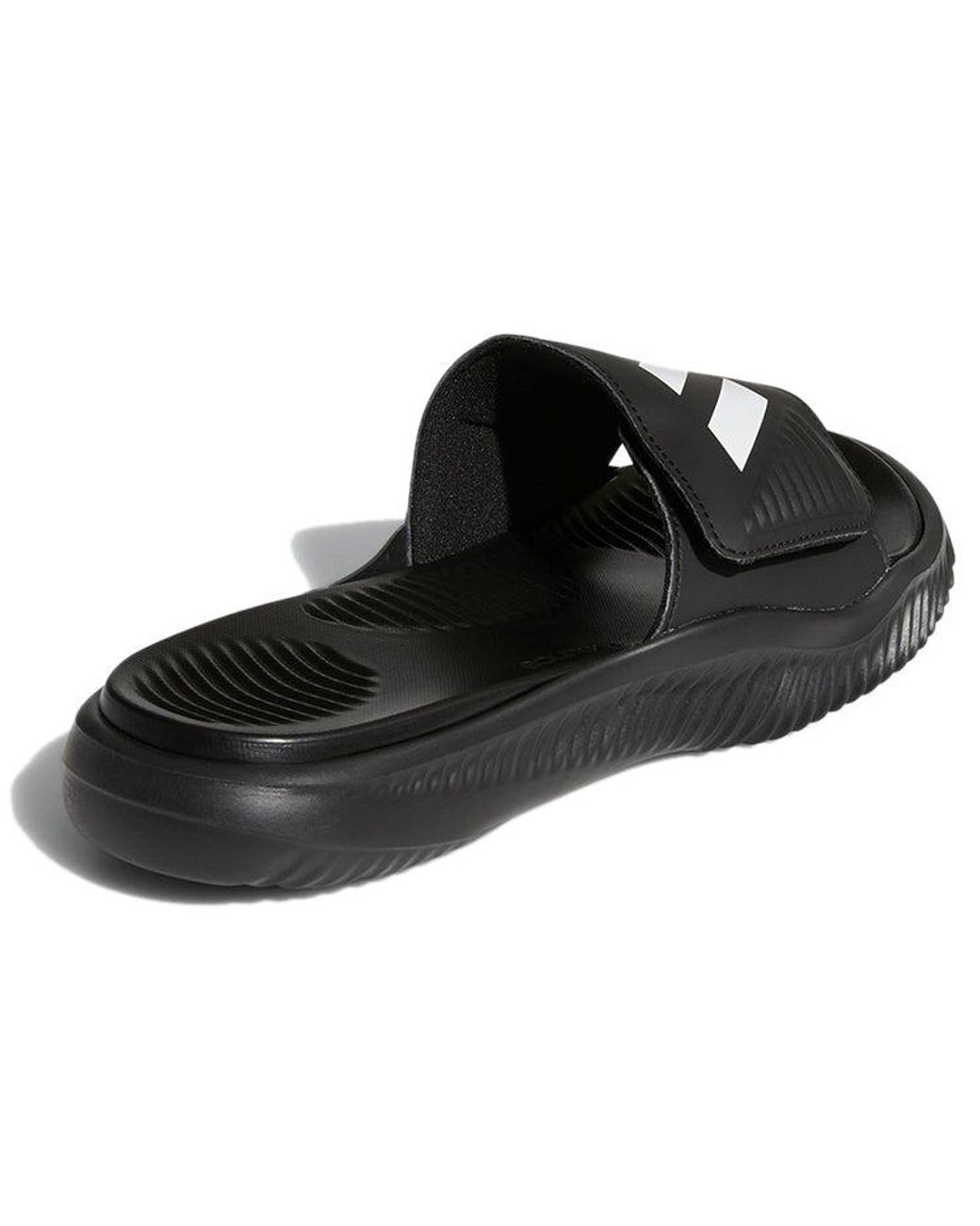 Adidas Black Alphabounce Slide for men