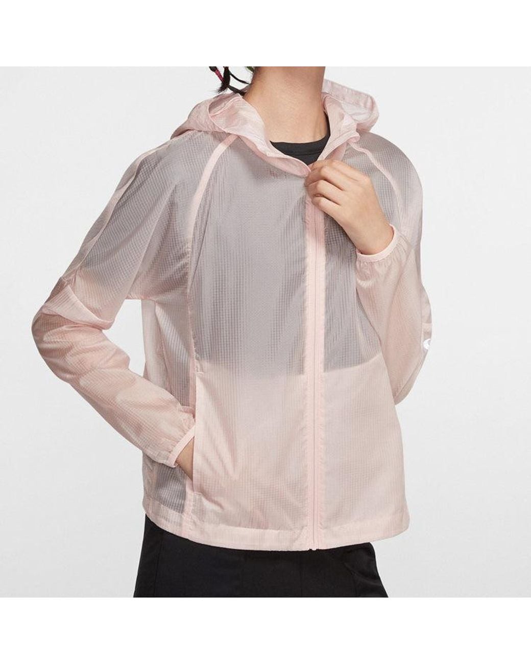 Nike Purple (Wmns) Running Hooded Jacket Coat
