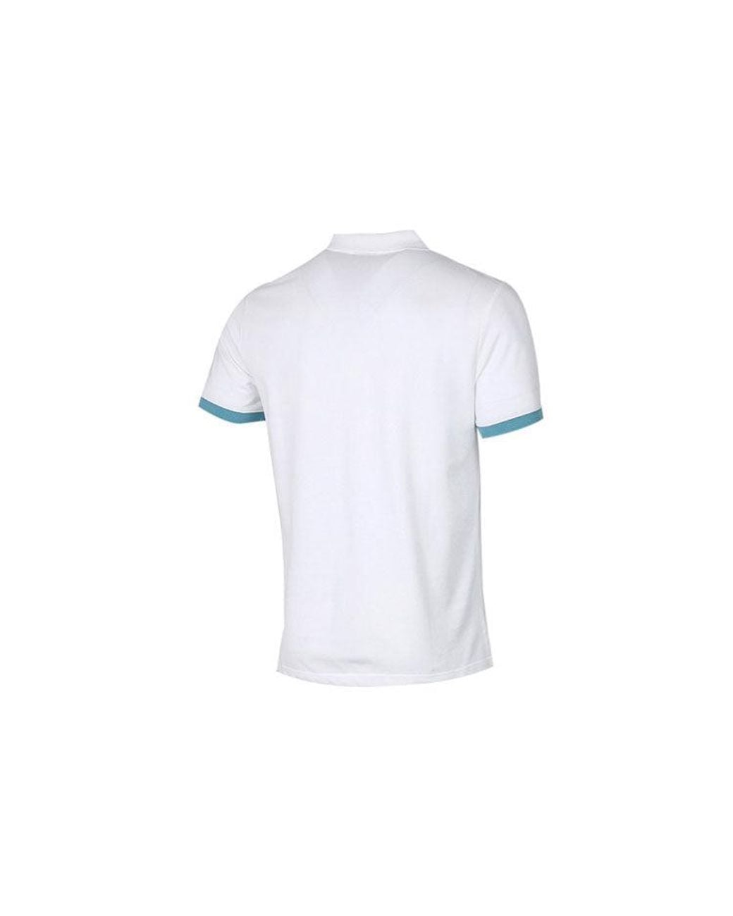 Nike White Colorblock Lapel Short Sleeve Polo Shirt for men