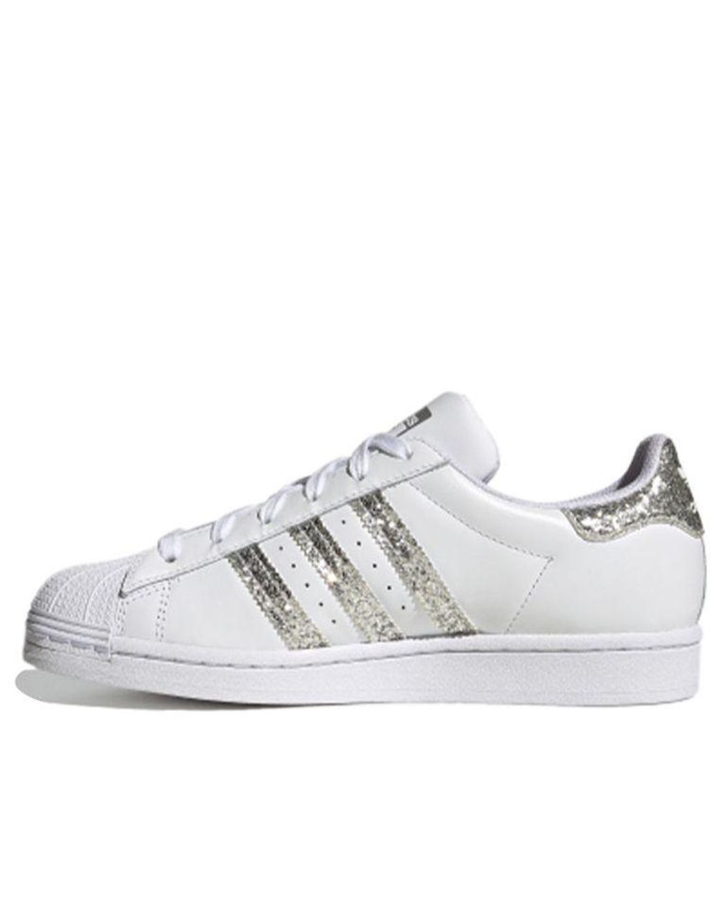 adidas Superstar 'glitter' in White | Lyst