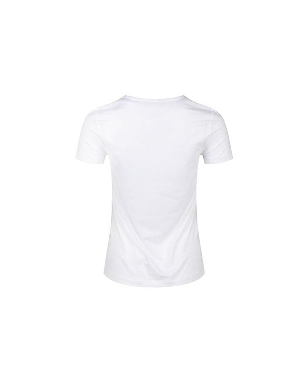 Nike White (Wmns) Pro Mesh Training Tops Training Gym Short Sleeve