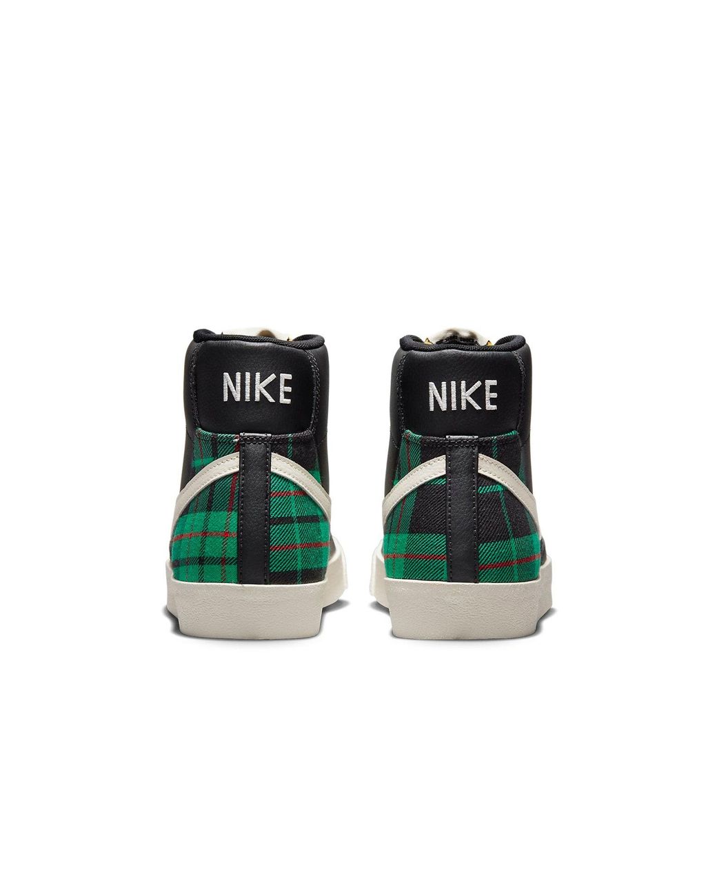 Nike Black Blazer Mid '77 Premium Tartan Plaid' for men