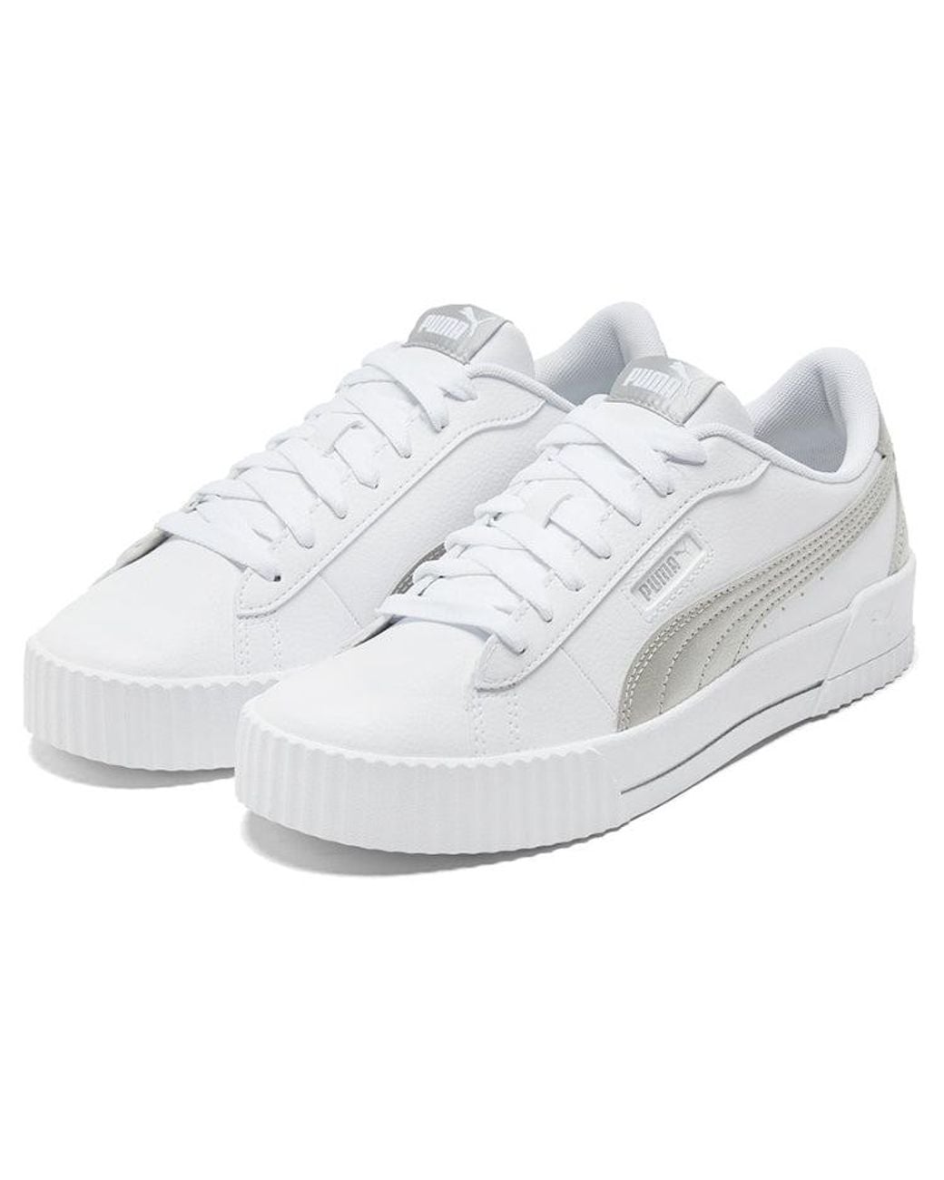 PUMA White (Wmns) Carina Crew Metallic