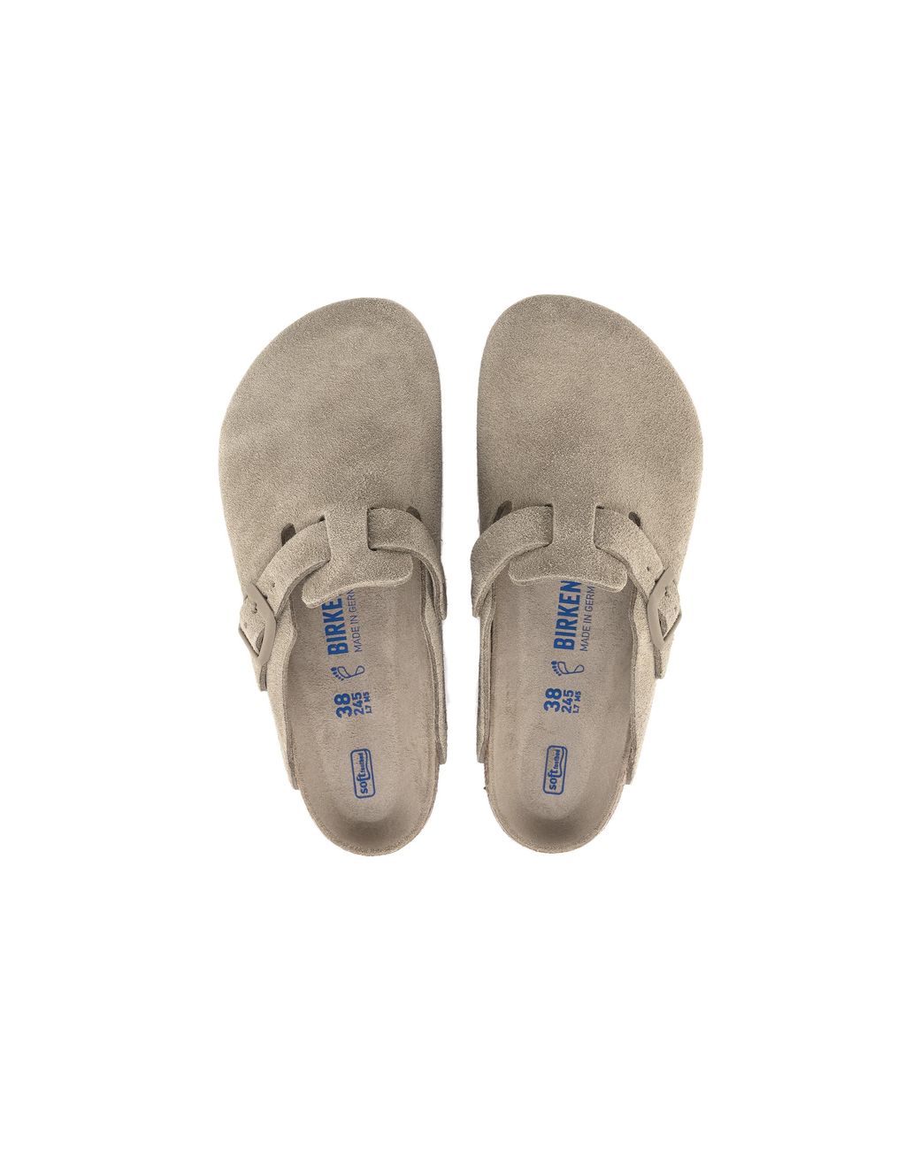Birkenstock Brown Boston Soft Footbed Narrow 'Suede' 1019108 for men