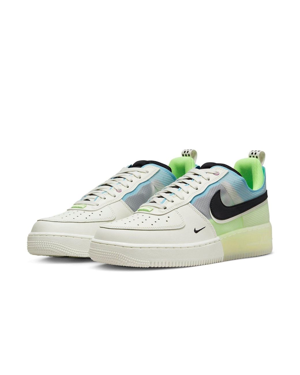 Nike Blue Air Force 1 React 'Sail Barely Volt' for men