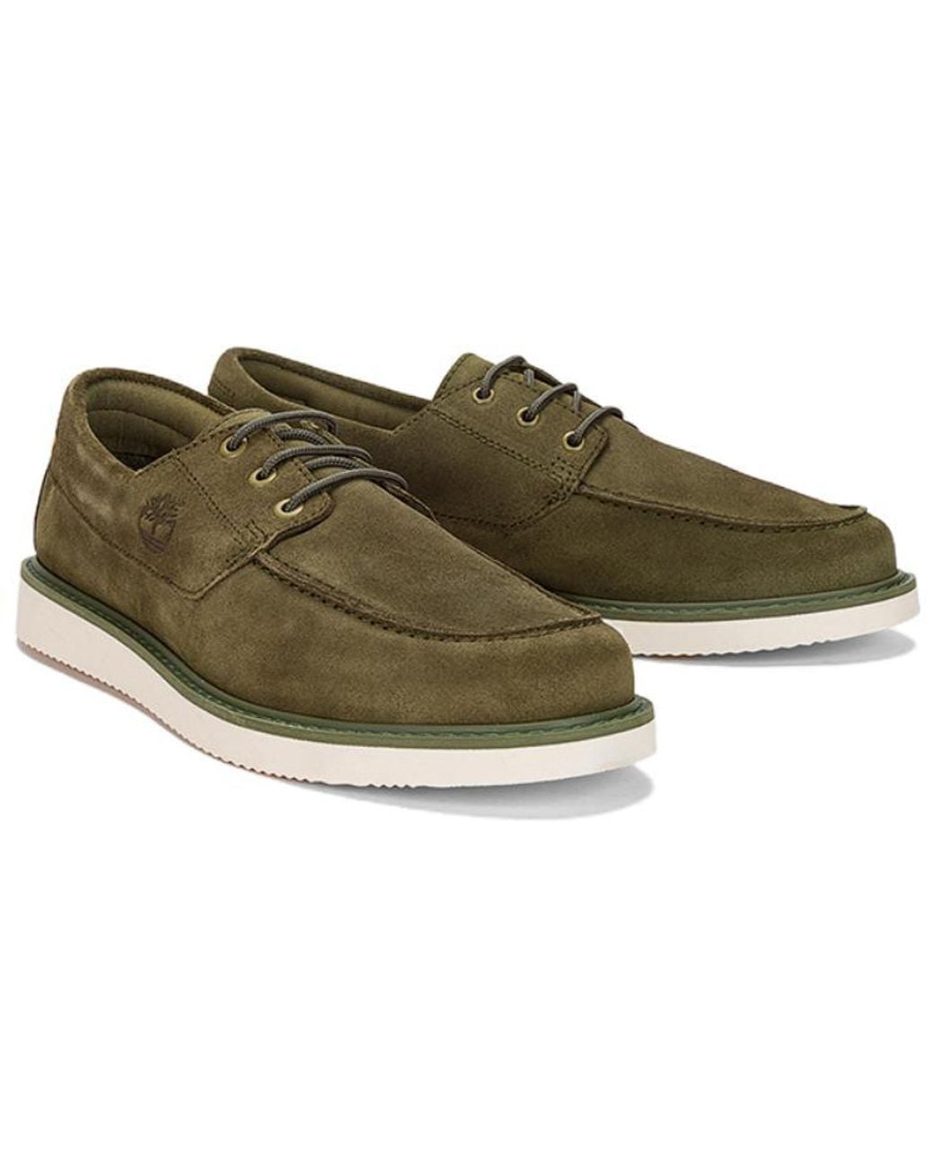 Timberland Brown Newmarket Ii Boat Shoes 'Lichen' for men