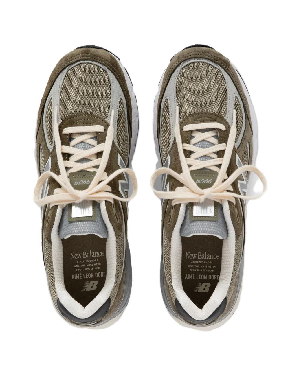 New Balance Green X Aim Leon Dore 990V4 'True Camo' for men