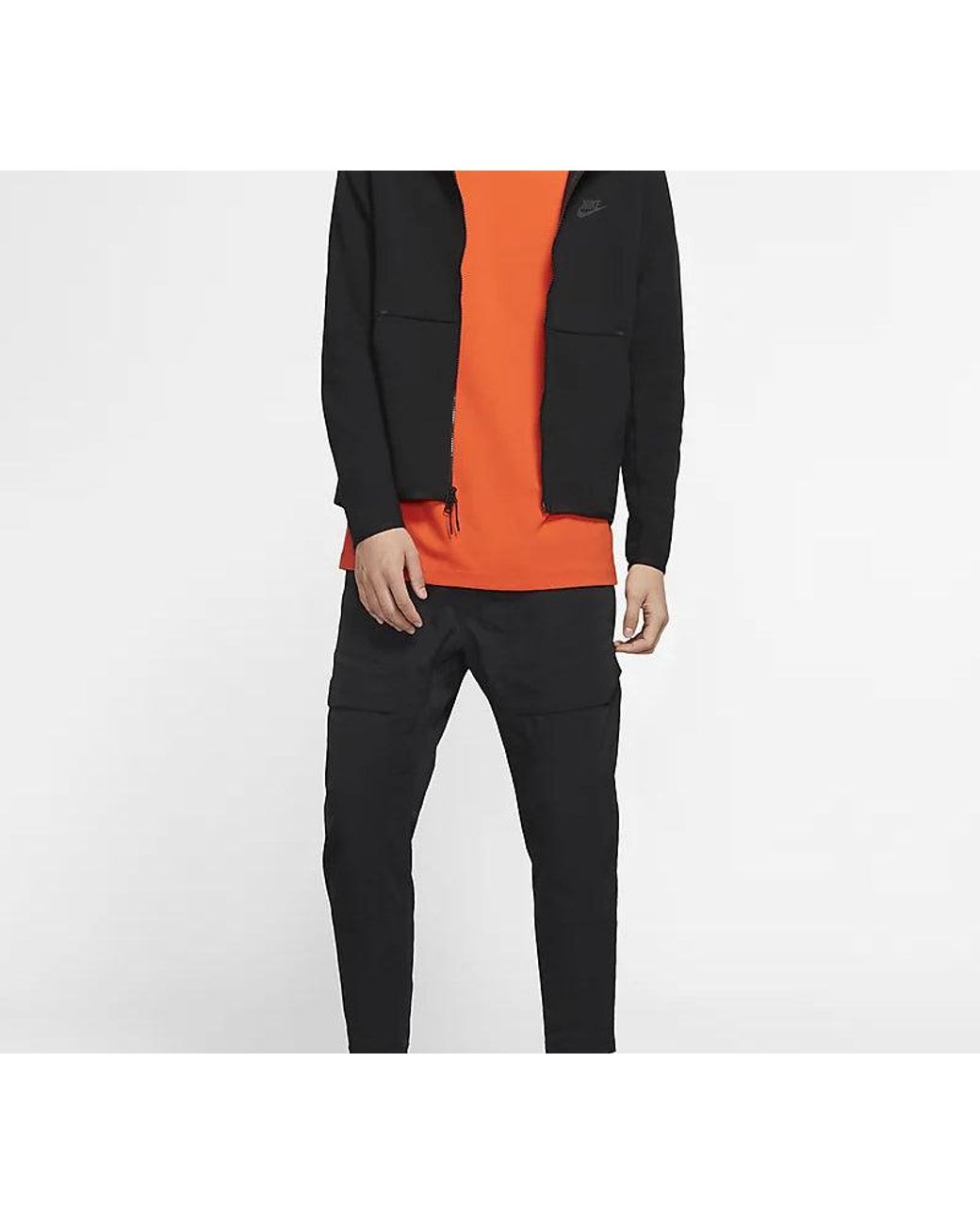 Nike Black Sportswear Tech Pack Woven Loose Sports Long Pants for men
