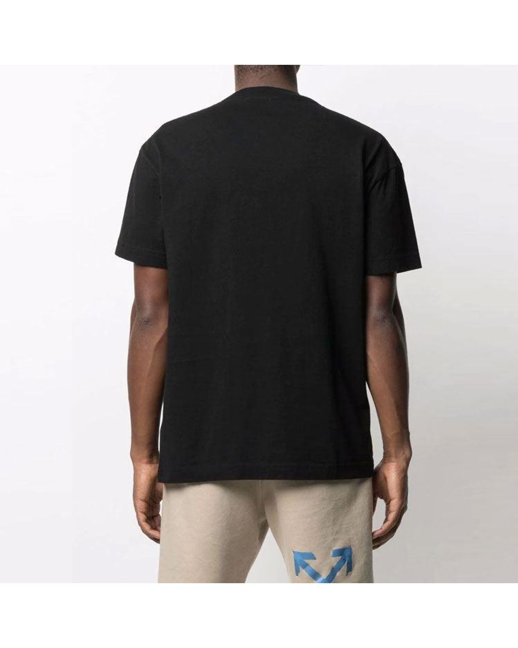 Palm Angels Black Ss21 Hong Kong Sprayed Logo T-Shirt for men