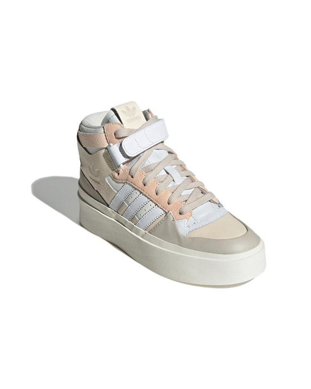 Adidas White (Wmns) Forum Bonega Mid Shoes 'Cloud Bliss'