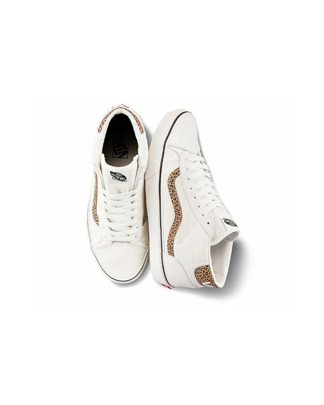 Vans White General Mid Skool Skate Shoes for men