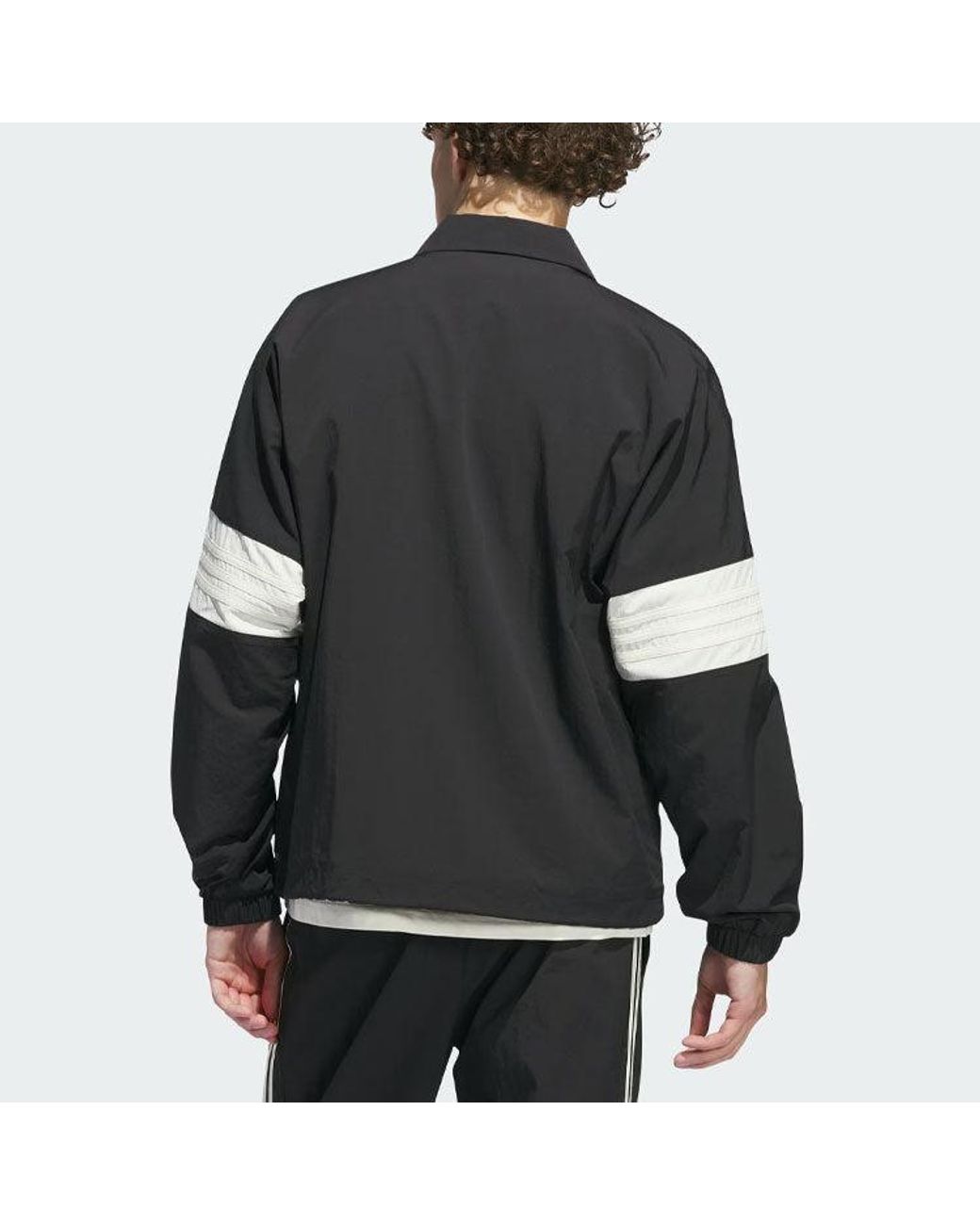 Adidas Black Originals 3 Coach Jacket (Gender Neutral) Asia Sizing for men