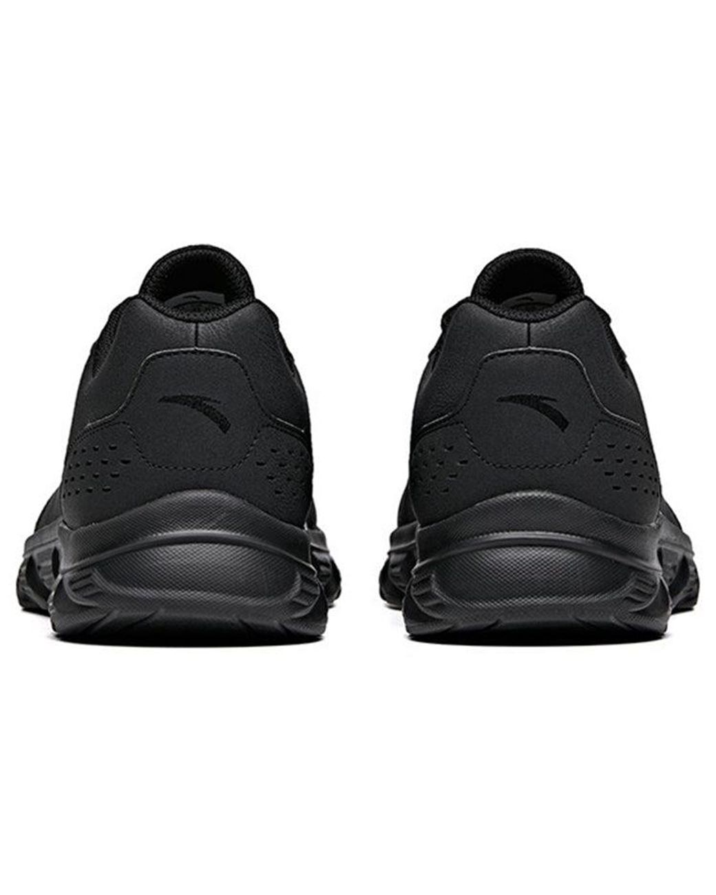 Anta Black Running Series Sneakers Leather for men