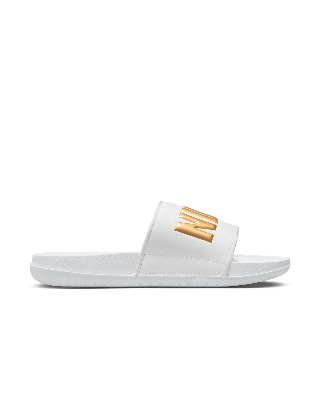 Nike White (Wmns) Offcourt Slide Metallic'