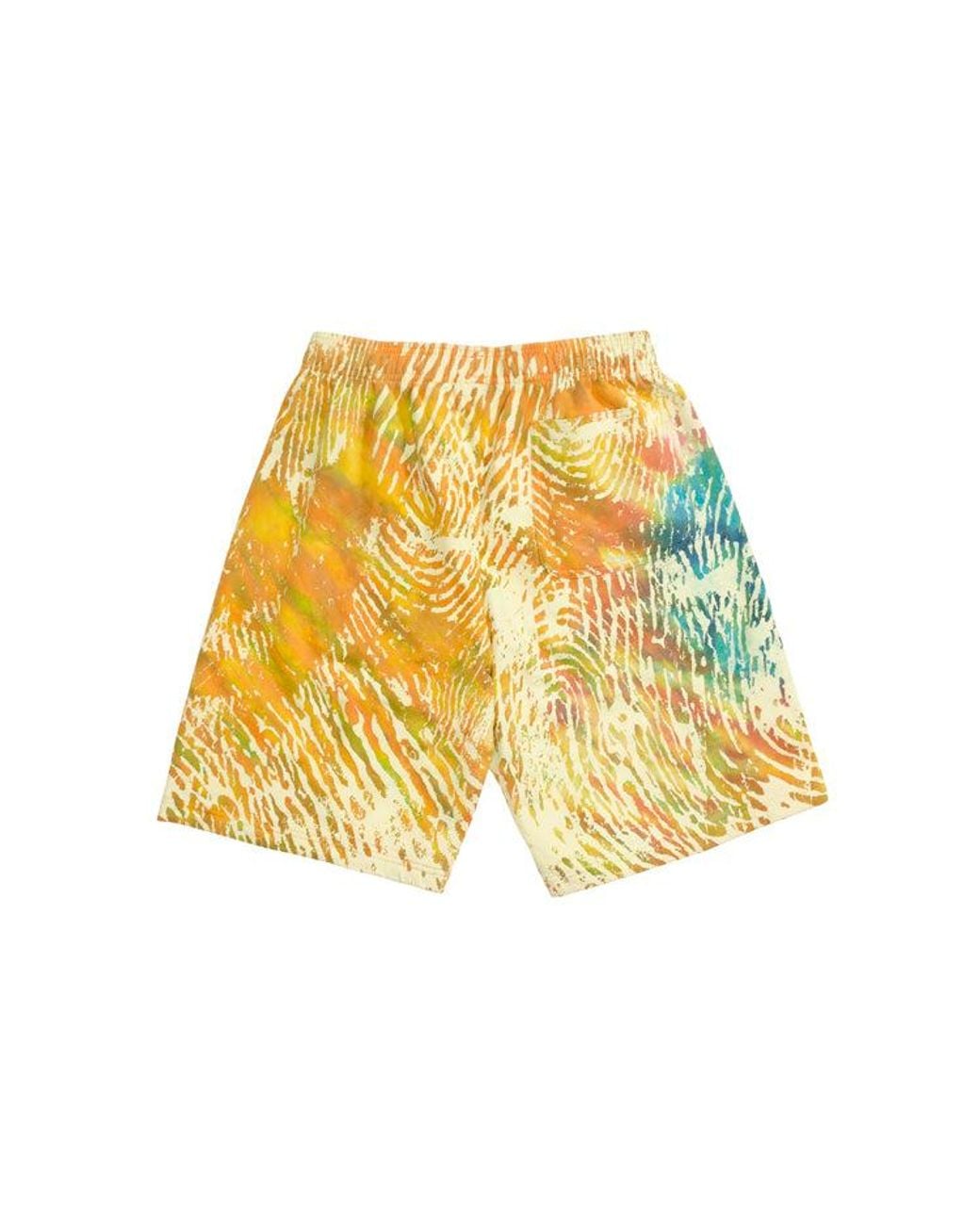 Adidas Yellow Originals X Pw March Madness Print Shorts for men