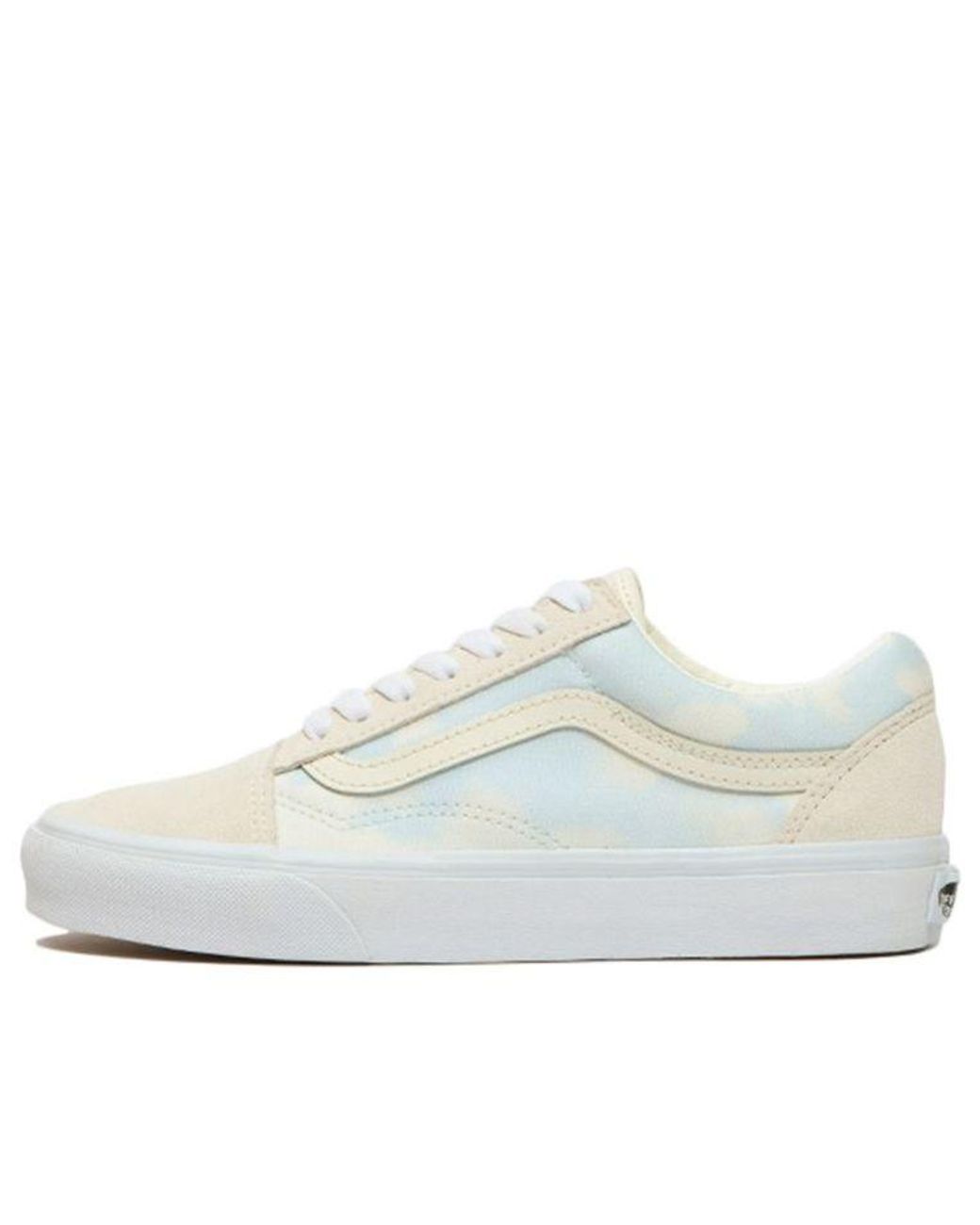 Vans White Old Skool 'Bleach Wash for men