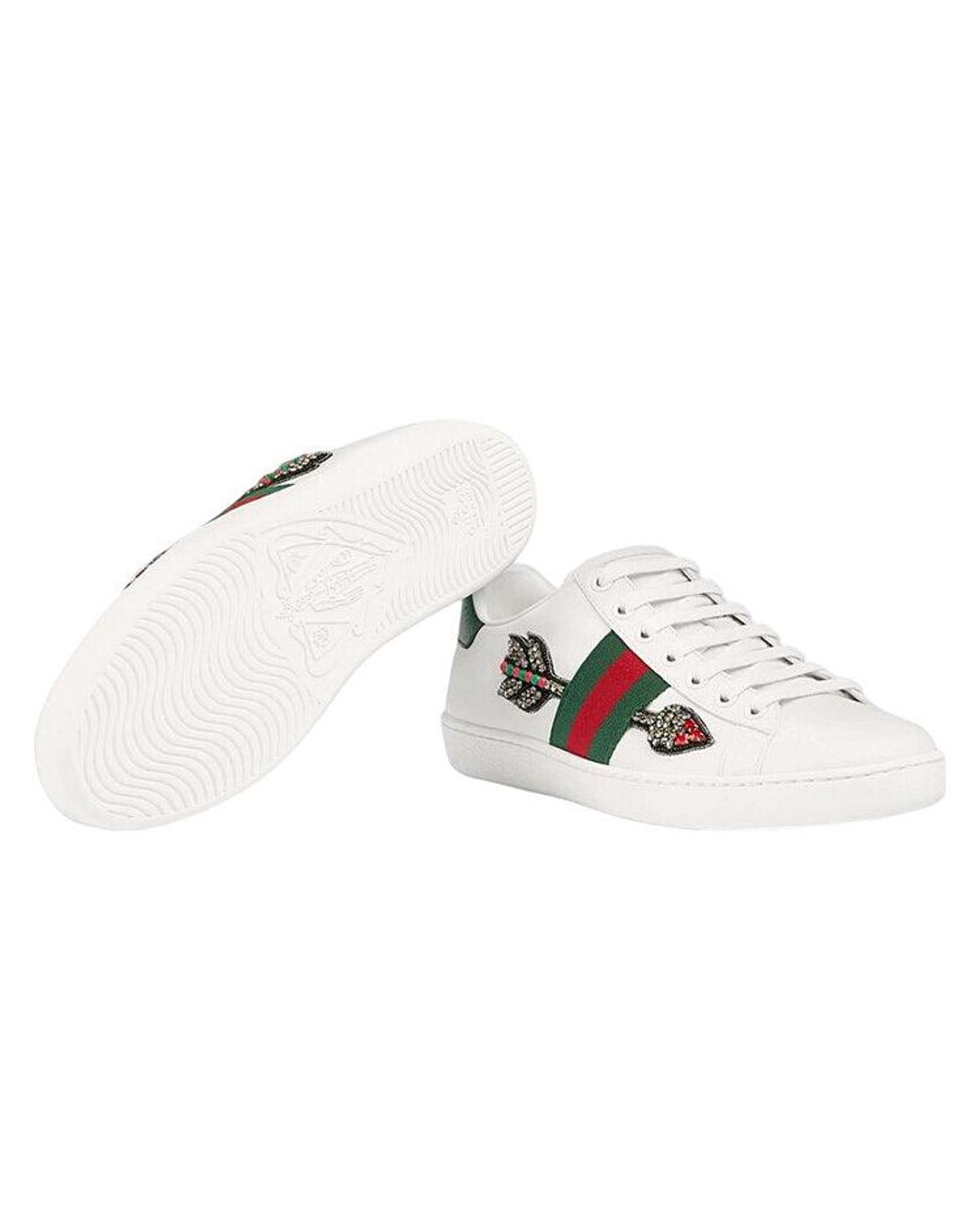 Gucci White (Wmns) Ace Embroidered 'Arrow'
