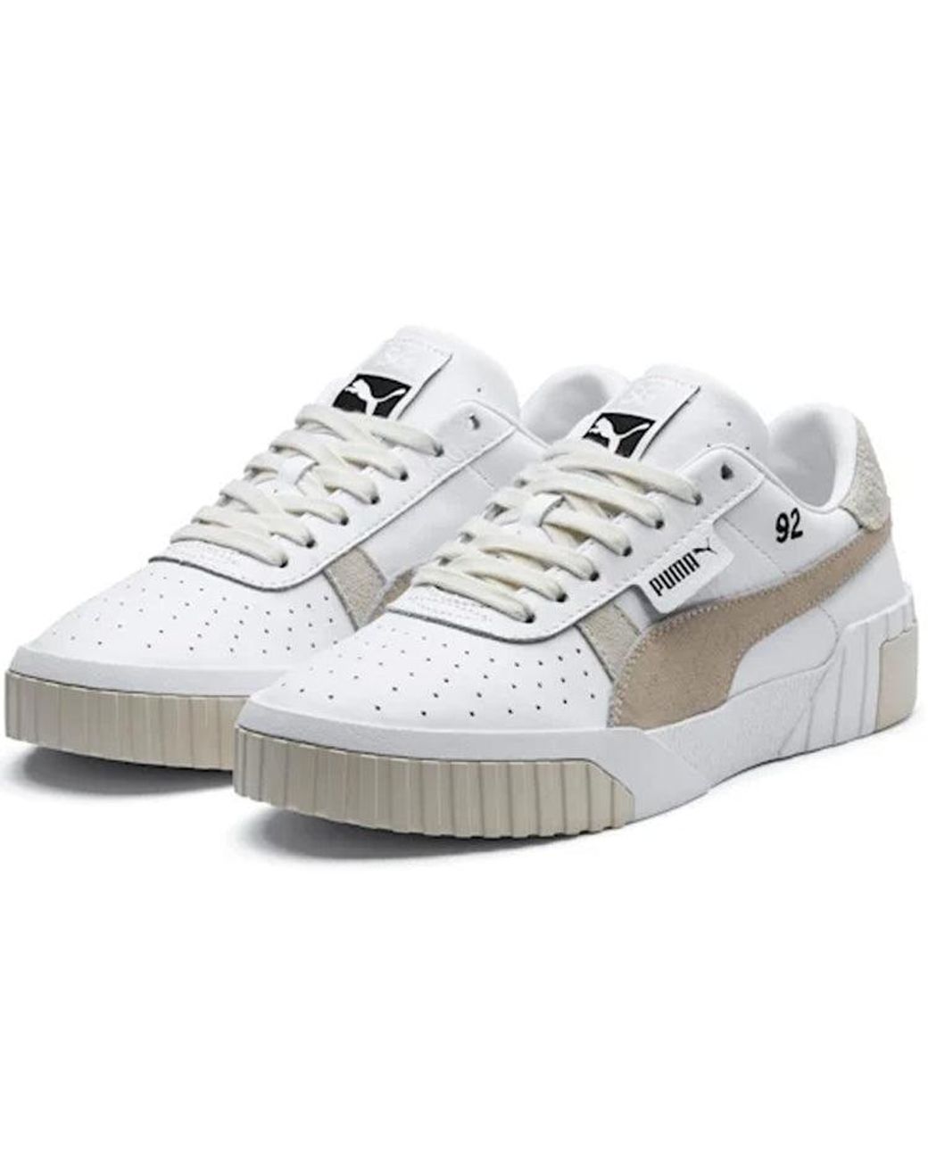 PUMA White (Wmns) Cali Leather Suede X Sg