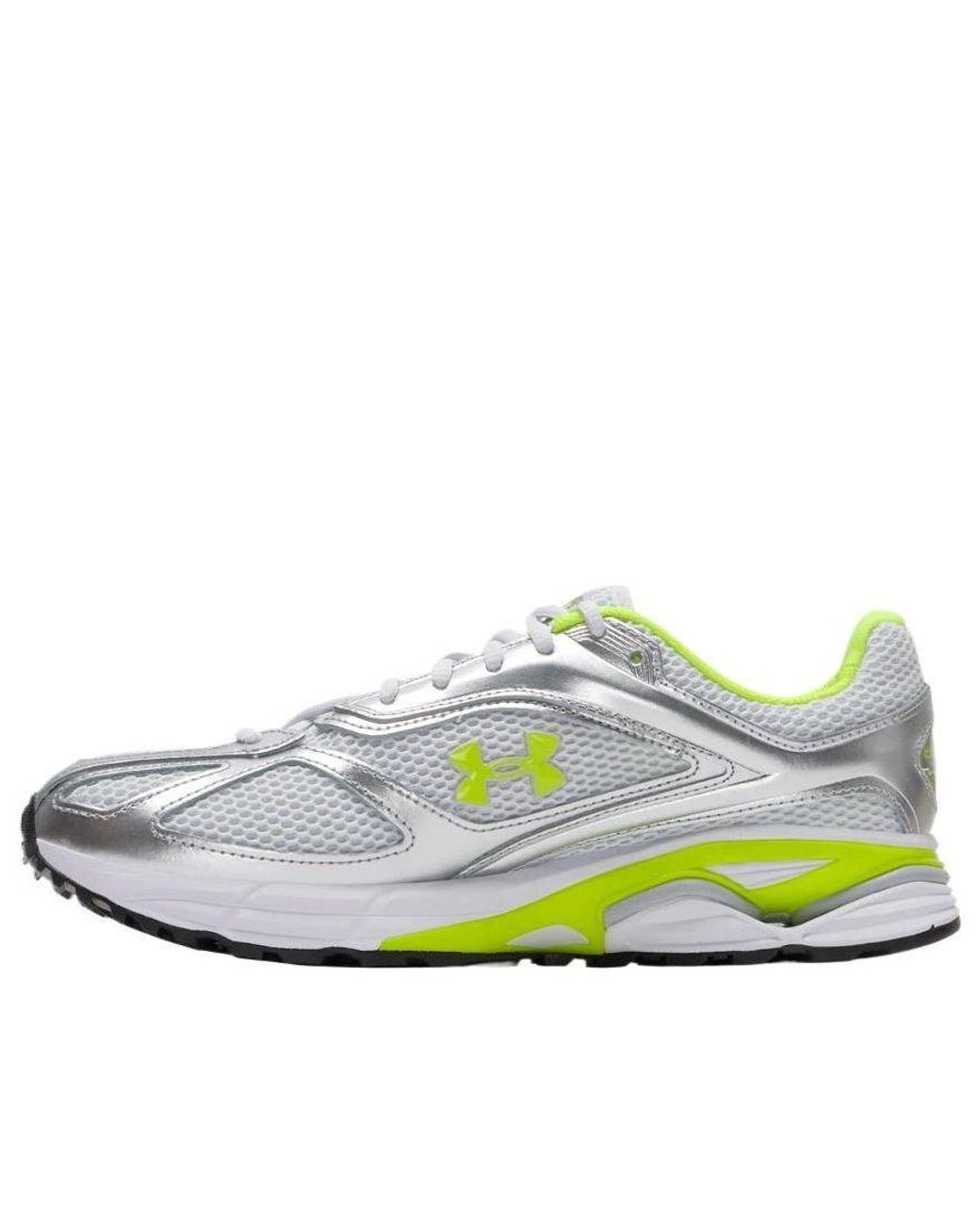 Under Armour White Hovr Apparition 'Distant Metallic' for men