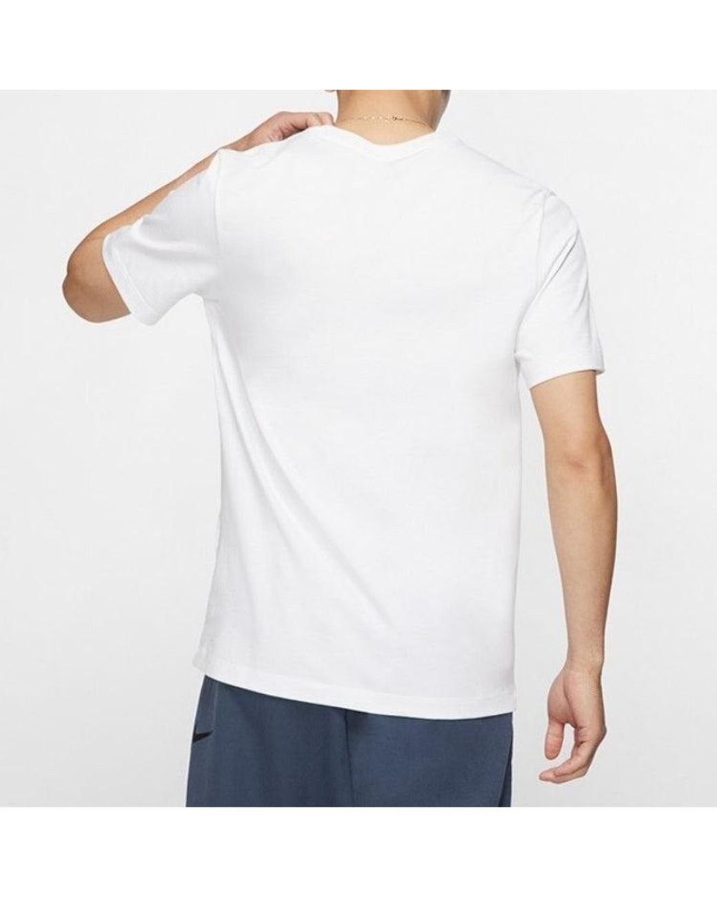 Nike White Dog Sunglasses Printed With Short-Sleeved for men